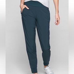 Athleta SOHO Blue Jogger Pant Women’s Zipper Pockets Joggers Size 8